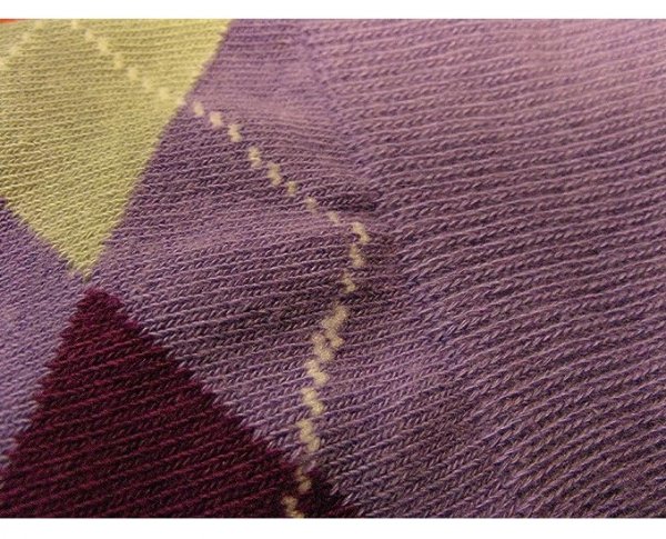 Colorful Soft Cotton Men's Argyle Socks, 1 pairs